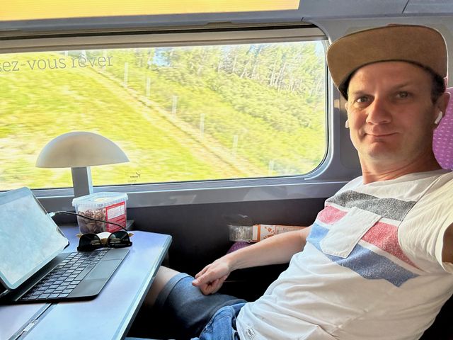 Flo im TGV Duplex auf dem Weg nach Südfrankreich