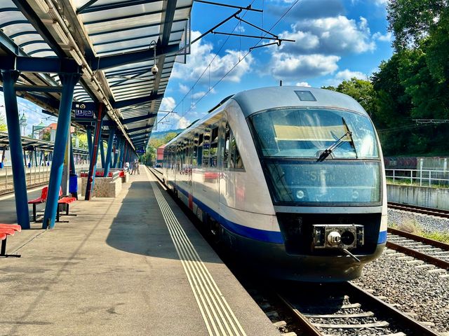Desiro-Triebwagen nach Sibiu in Medias