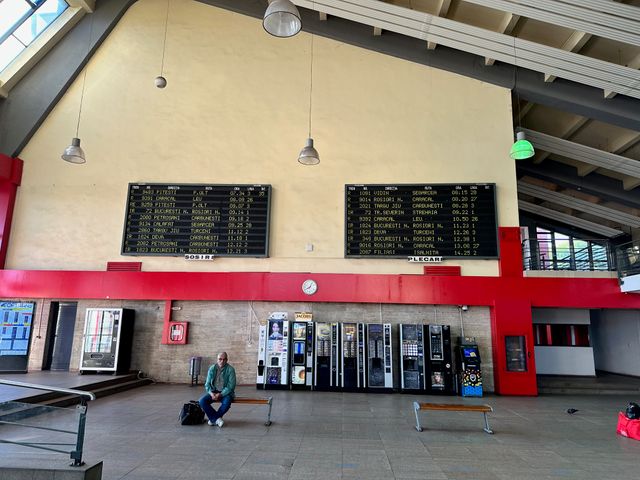 Zugzielanzeiger im Bahnhof Craiova